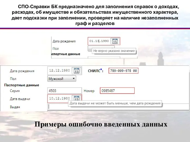 СПО-Справки БК предназначено для заполнения справок о доходах, расходах, об имуществе