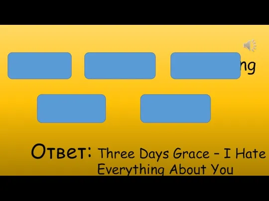 you everything hate I about Ответ: Three Days Grace – I Hate Everything About You