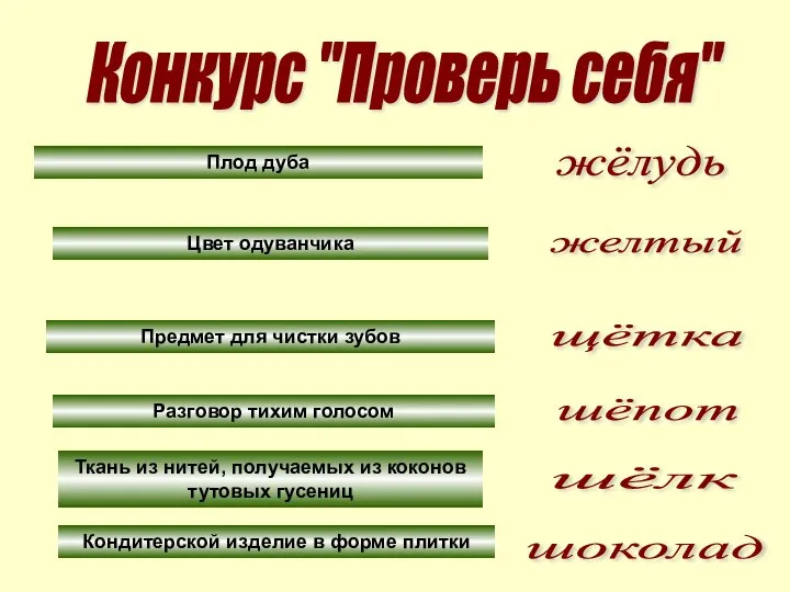 Конкурс "Проверь себя" Кондитерской изделие в форме плитки Разговор тихим голосом