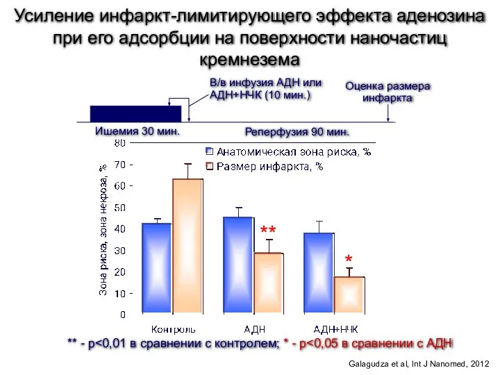 ** * ** - р Galagudza et al, Int J Nanomed,