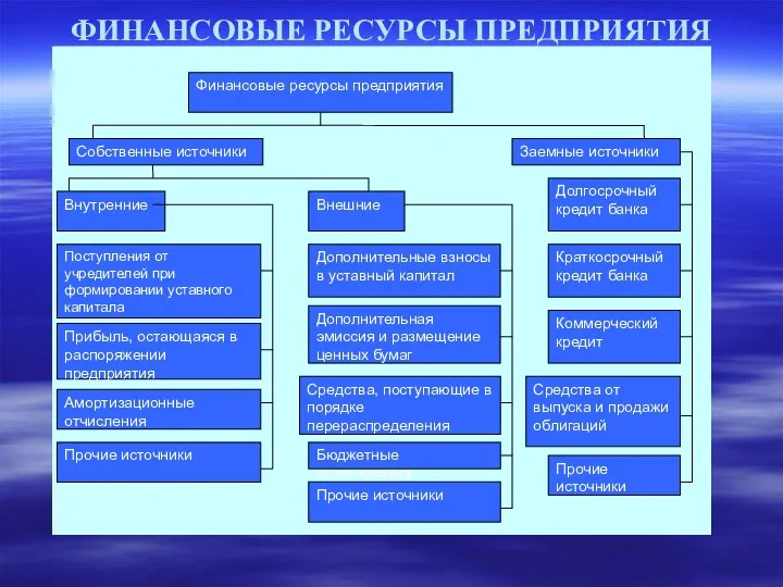 ФИНАНСОВЫЕ РЕСУРСЫ ПРЕДПРИЯТИЯ