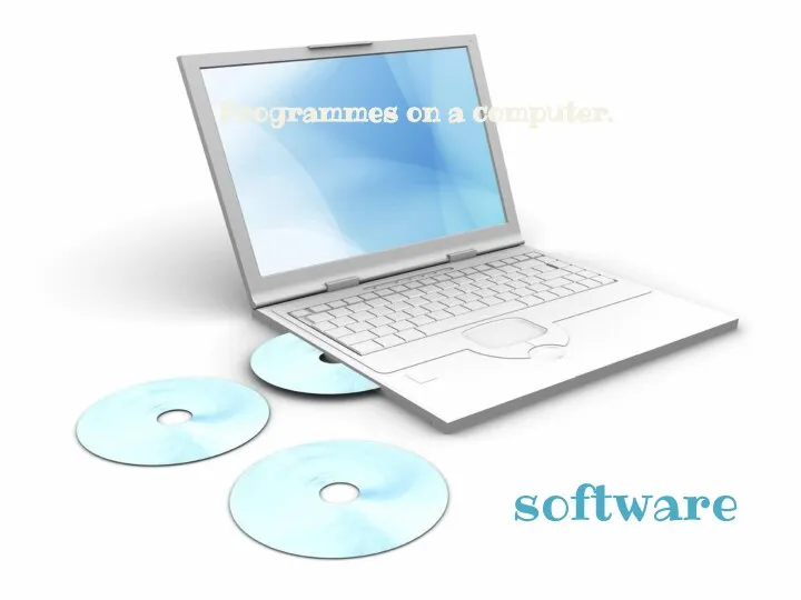 software Programmes on a computer.