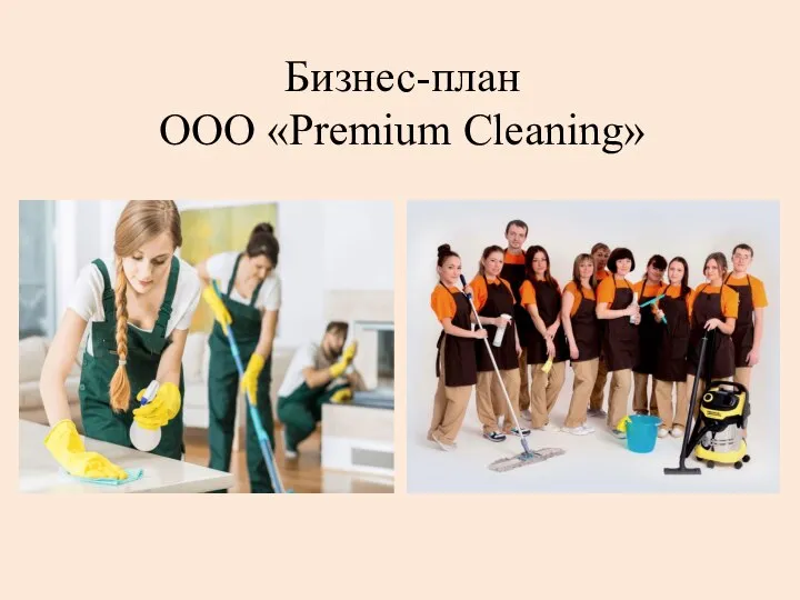 Бизнес-план ООО «Premium Cleaning»