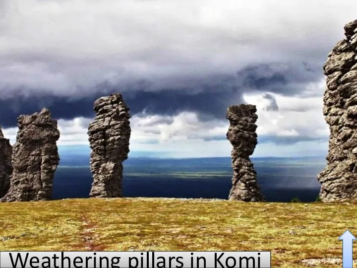 Weathering pillars in Komi