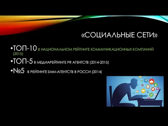 «СОЦИАЛЬНЫЕ СЕТИ» ТОП-10 В НАЦИОНАЛЬНОМ РЕЙТИНГЕ КОММУНИКАЦИОННЫХ КОМПАНИЙ (2015) ТОП-5 В