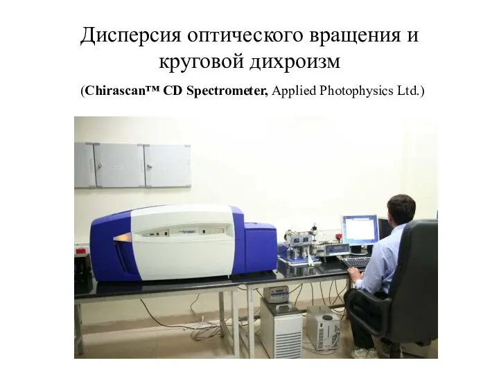 Дисперсия оптического вращения и круговой дихроизм (Chirascan™ CD Spectrometer, Applied Photophysics Ltd.)