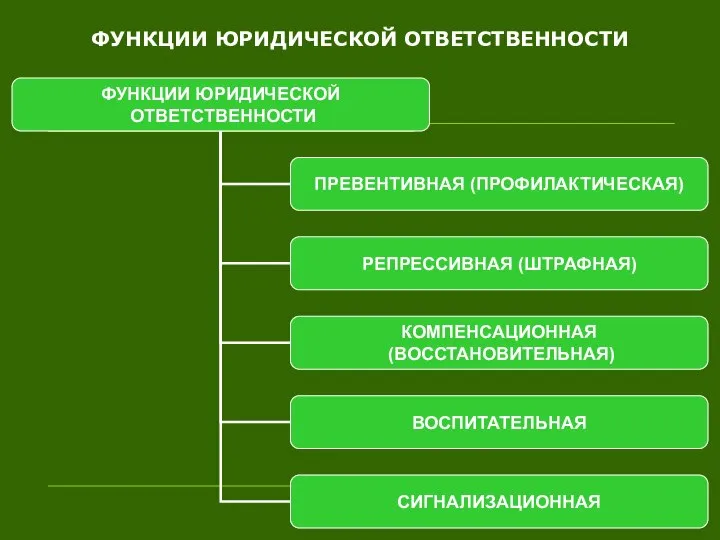 ФУНКЦИИ ЮРИДИЧЕСКОЙ ОТВЕТСТВЕННОСТИ