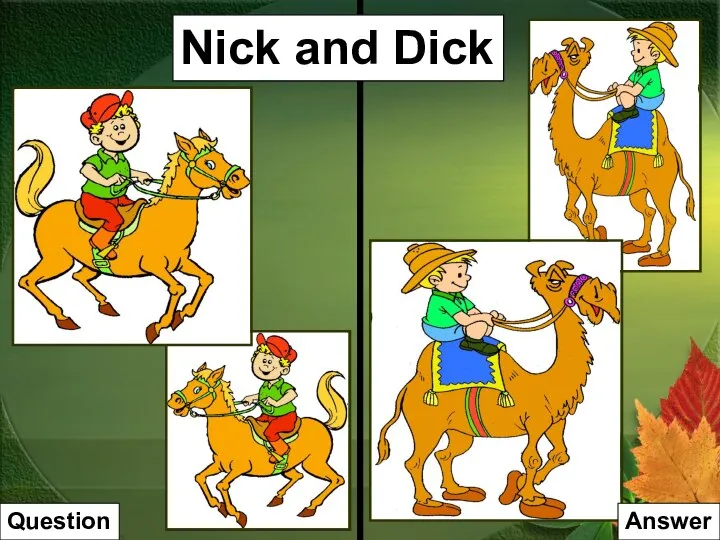 Nick and Dick Question Answer