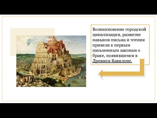 Возникновение городской цивилизации, развитие навыков письма и чтения привели к первым