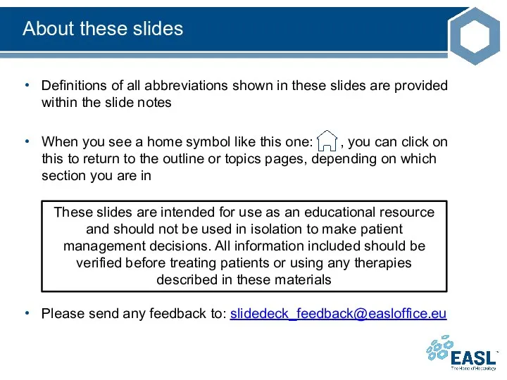 About these slides Definitions of all abbreviations shown in these slides