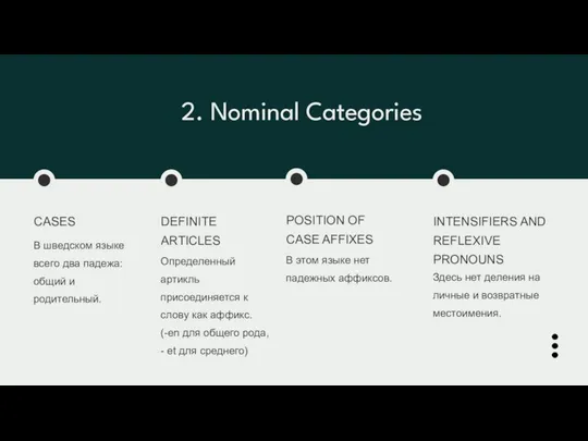 2. Nominal Categories