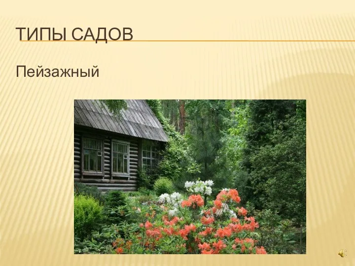 ТИПЫ САДОВ Пейзажный