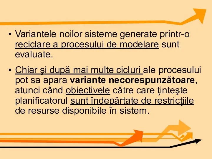 Variantele noilor sisteme generate printr-o reciclare a procesului de modelare sunt