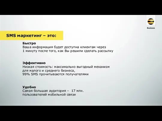 SMS маркетинг – это: Быстро Ваша информация будет доступна клиентам через