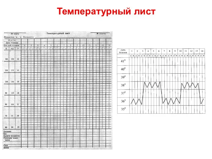 Температурный лист