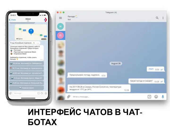 ИНТЕРФЕЙС ЧАТОВ В ЧАТ-БОТАХ