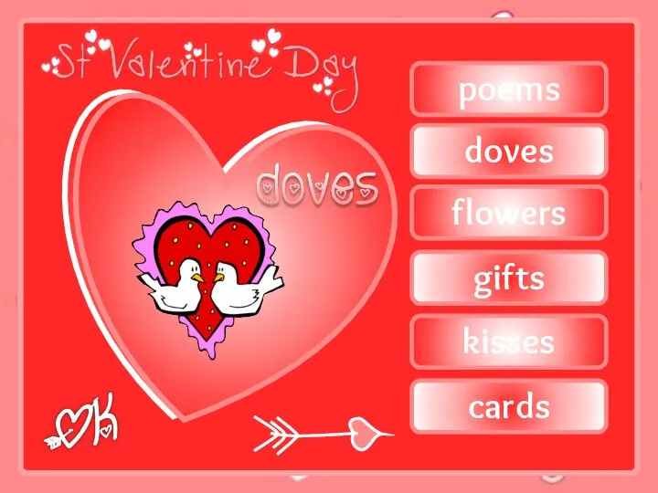 poems flowers doves gifts kisses cards