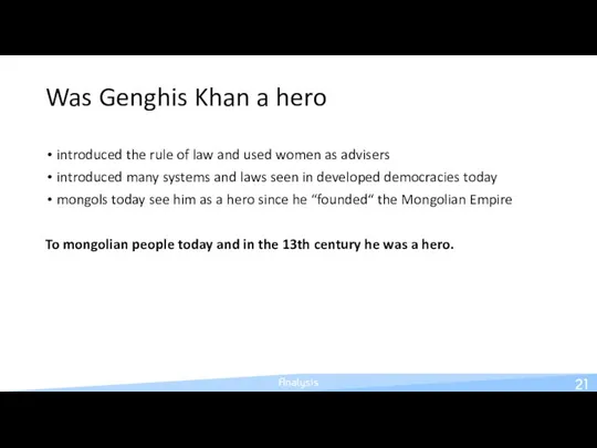 Was Genghis Khan a hero introduced the rule of law and