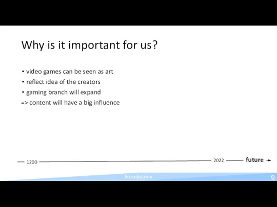Why is it important for us? video games can be seen