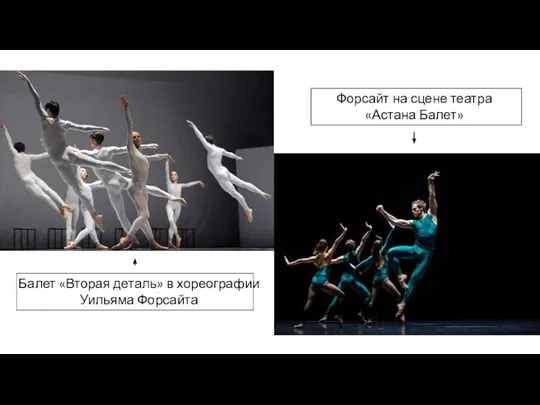 Балет «Вторая деталь» в хореографии Уильяма Форсайта Форсайт на сцене театра «Астана Балет»