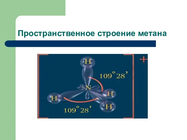 Пространственное строение метана