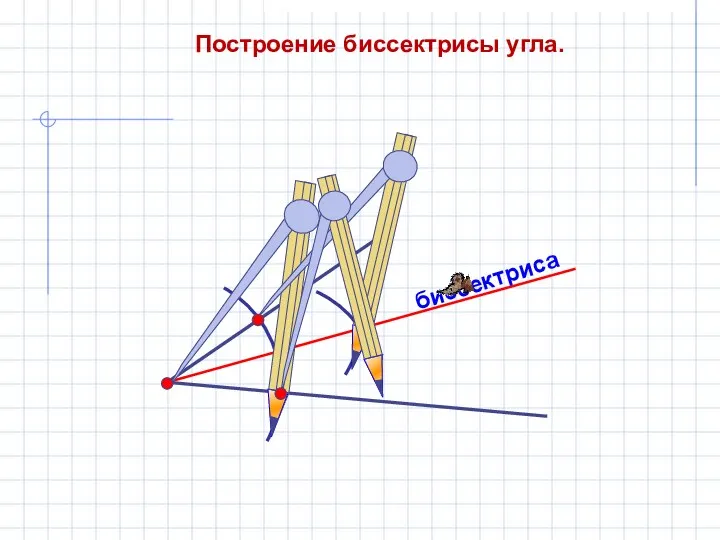 биссектриса Построение биссектрисы угла.