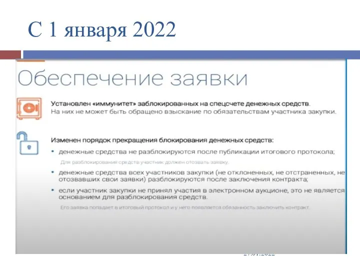 С 1 января 2022 27.01.2022