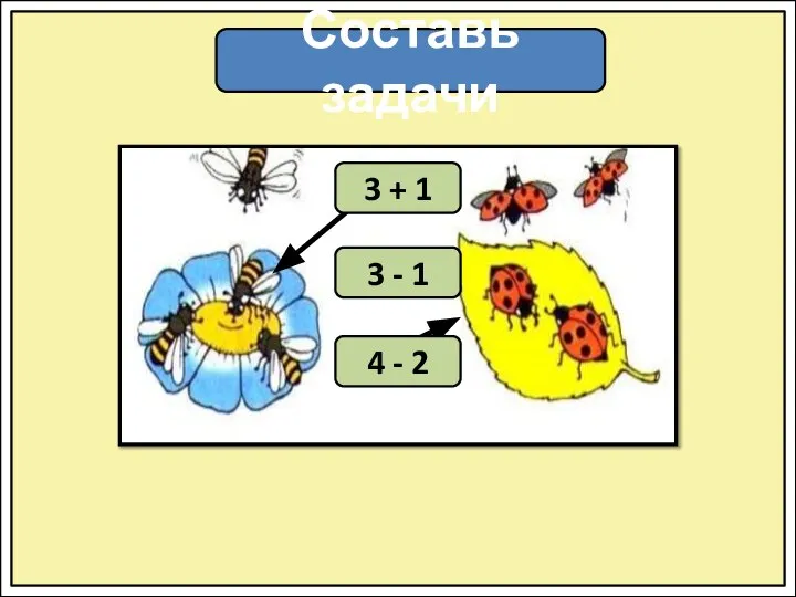 Составь задачи 3 - 1 4 - 2 3 + 1