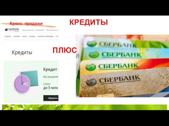 Кросс- продажи КРЕДИТЫ ПЛЮС