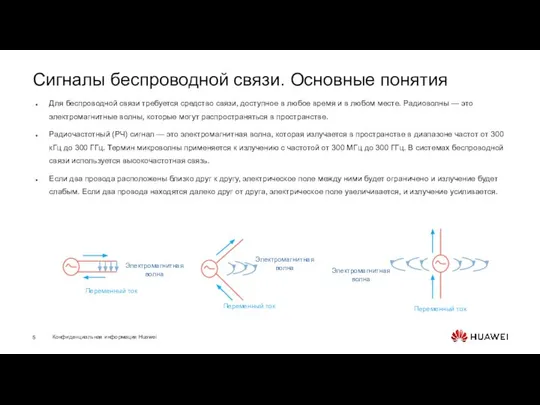 Сигналы беспроводной связи. Основные понятия Для беспроводной связи требуется средство связи,