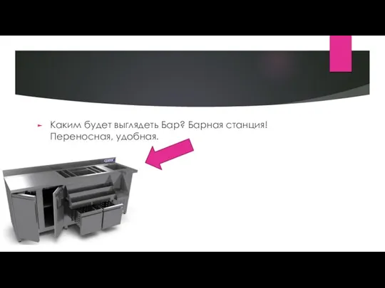 Каким будет выглядеть Бар? Барная станция! Переносная, удобная.