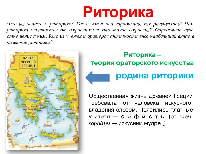 Риторика Что вы знаете о риторике? Где и когда она зародилась,