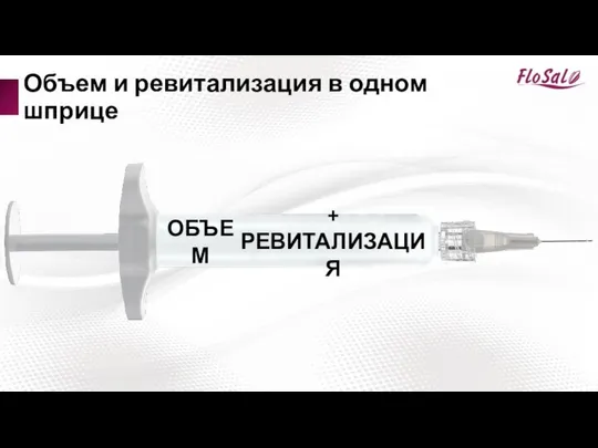 ОБЪЕМ + РЕВИТАЛИЗАЦИЯ Объем и ревитализация в одном шприце