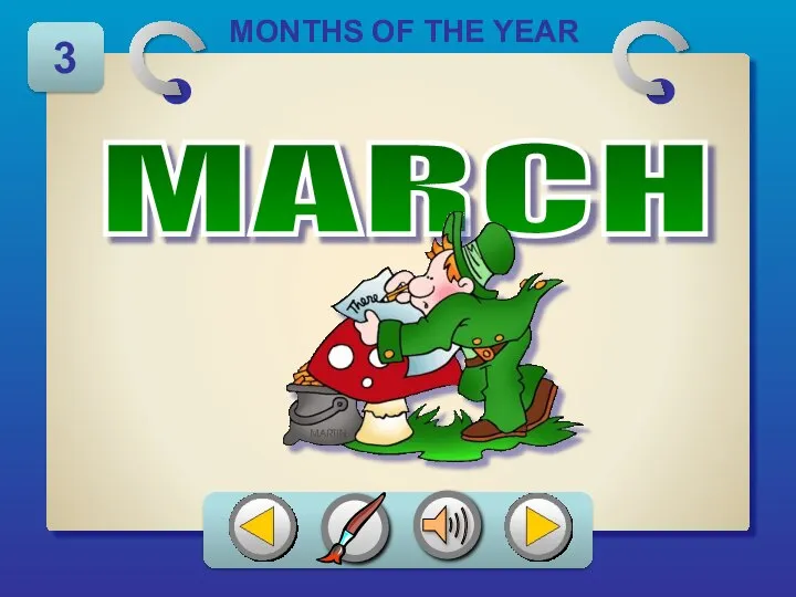 MONTHS OF THE YEAR MARCH 3