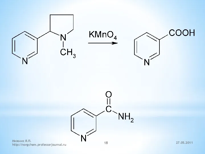 27.05.2011 Нижник Я.П. http://norgchem.professorjournal.ru