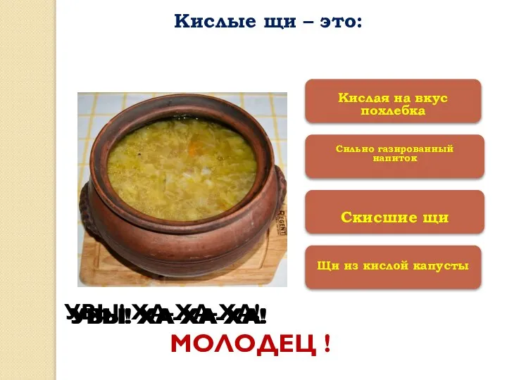 Щи из кислой капусты Скисшие щи Сильно газированный напиток Кислая на