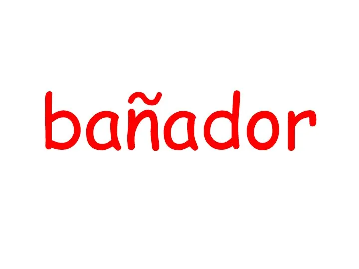 bañador