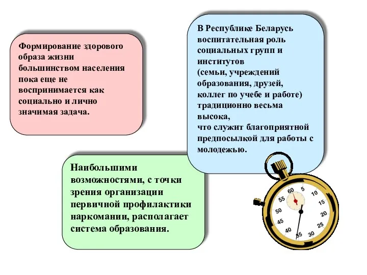 Формирование здорового образа жизни большинством населения пока еще не воспринимается как