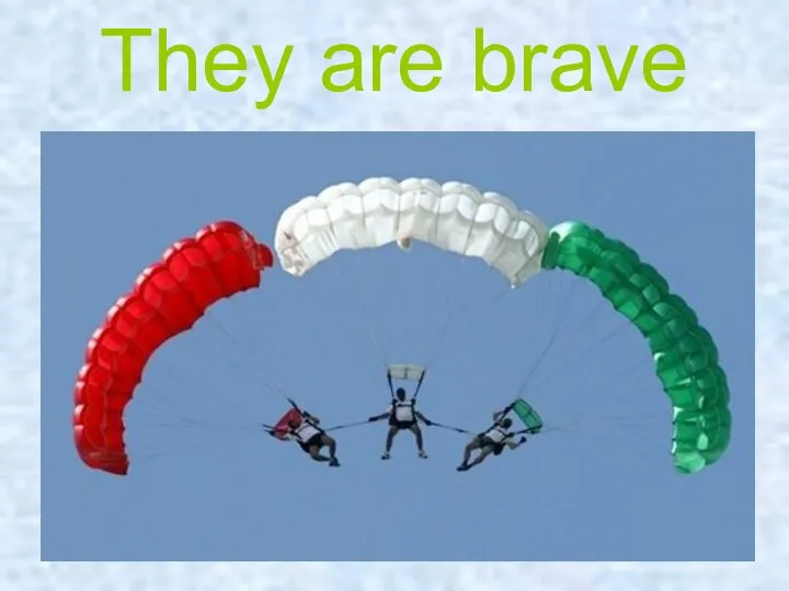 They are brave