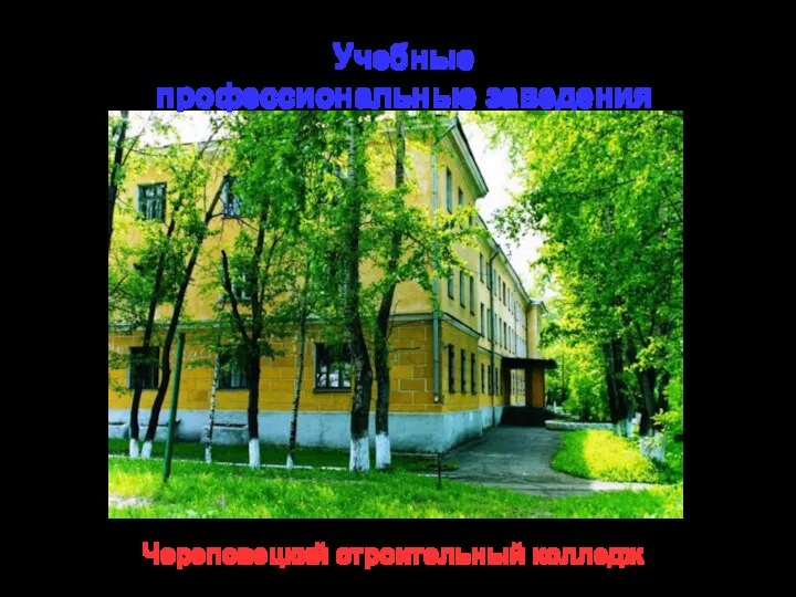 Череповецкий строительный колледж Учебные профессиональные заведения