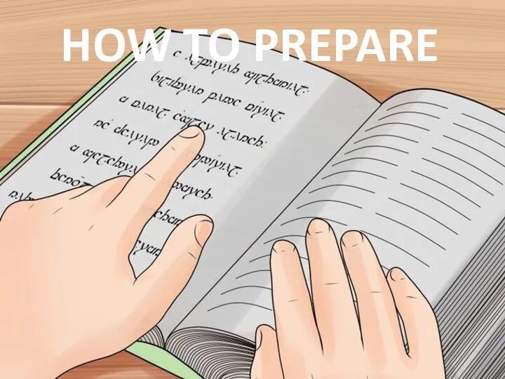 HOW TO PREPARE