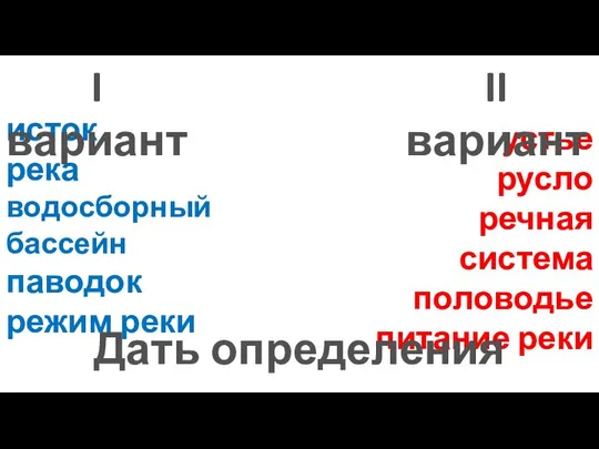 исток река водосборный бассейн паводок режим реки устье русло речная система