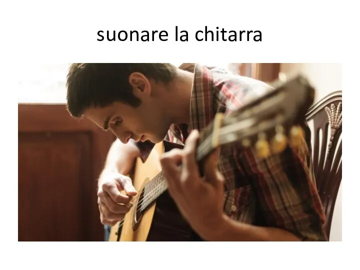 suonare la chitarra