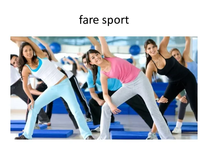 fare sport