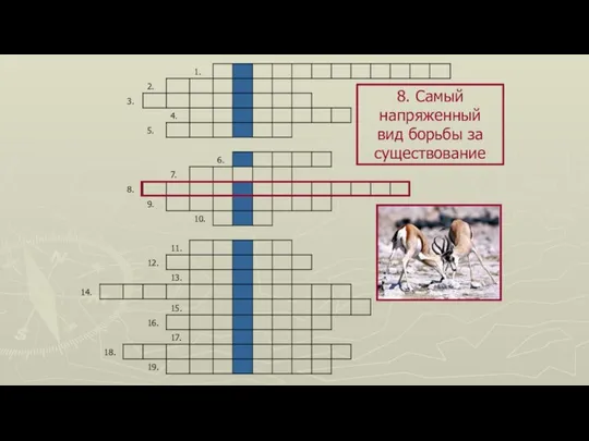 8. Самый напряженный вид борьбы за существование