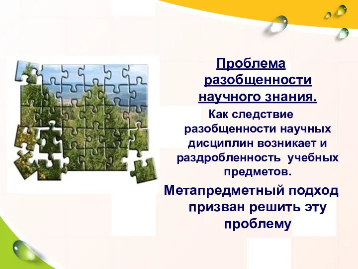 Проблема разобщенности научного знания. Как следствие разобщенности научных дисциплин возникает и