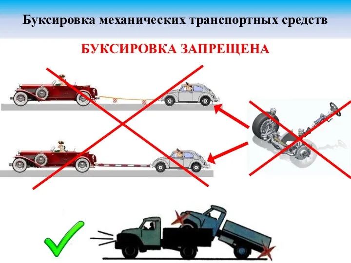 БУКСИРОВКА ЗАПРЕЩЕНА Буксировка механических транспортных средств