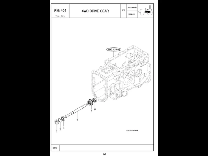 P1 FIG 404 4WD DRIVE GEAR 142