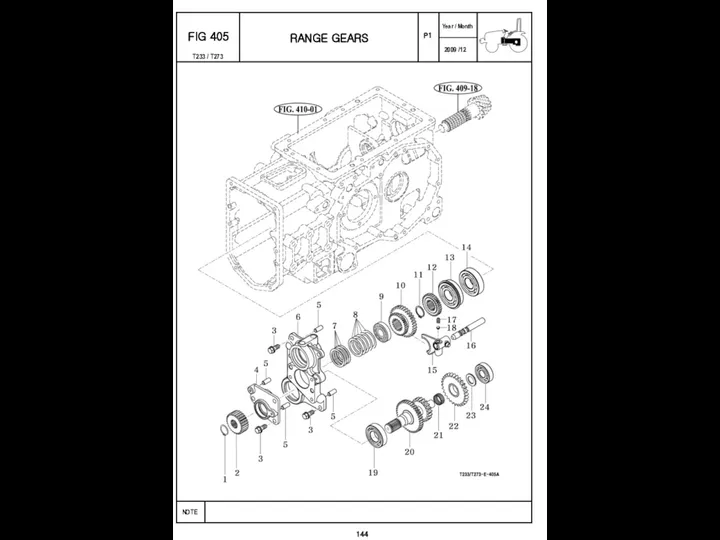 P1 FIG 405 RANGE GEARS 144