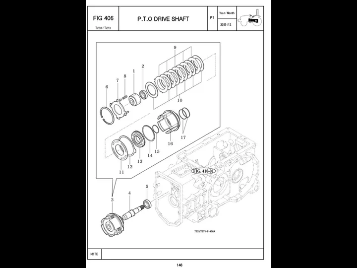 P1 FIG 406 P.T.O DRIVE SHAFT 146